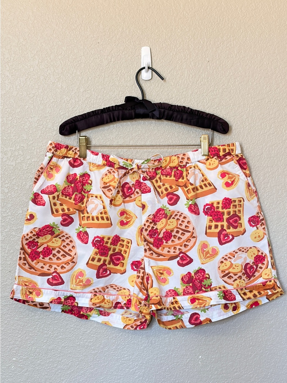 Printfresh Waffles in Bed Cotton Pajama Shorts Size Women’s Size XL